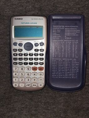 Casio Scientific Calculator FX-570ES Plus Natural V.P.A.M. With Cover Working